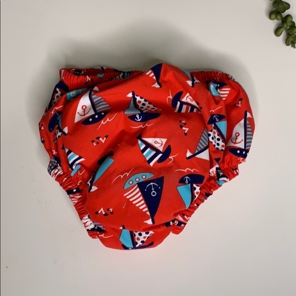 Swim Time sailboat Infant Child Diaper Cover sail - Picture 2 of 6